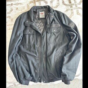 Levi's Heavy Military Bomber Jacket with Quilted Inside - Mens Small